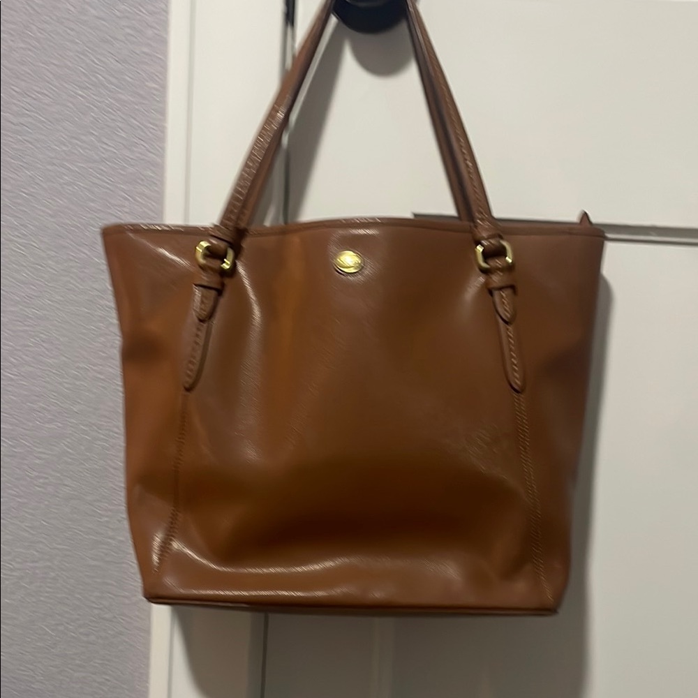 Brown Leather Tote Bag